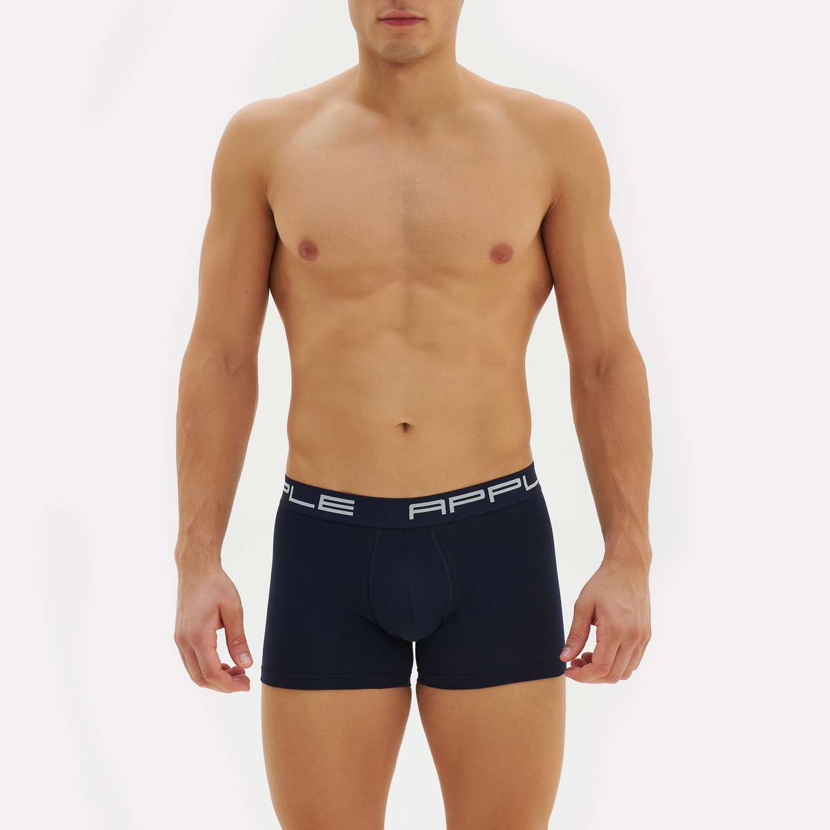 APPLE BOXER MEN΄S BOXER 3PACK 0113965 BLACK-BORDEAUX-NAVY  - Μαύρο-Μπορντό-Μπλε - XL